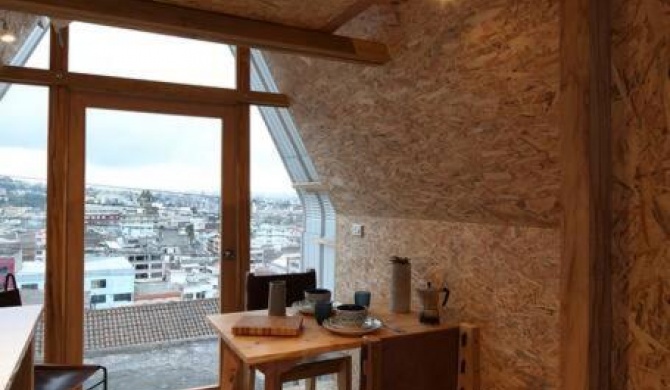 Casa Parásito, tinyhouse sobre terraza privada